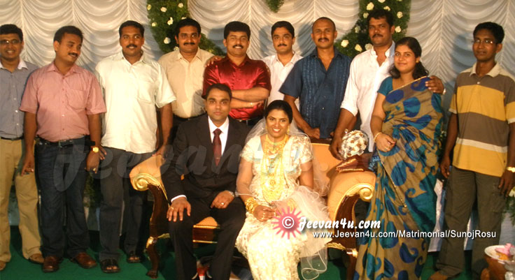 Sunoj Rosu Wedding Photos Kanjirappally Friends